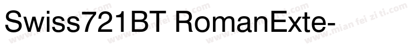 Swiss721BT RomanExte字体转换